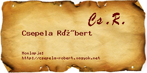 Csepela Róbert névjegykártya